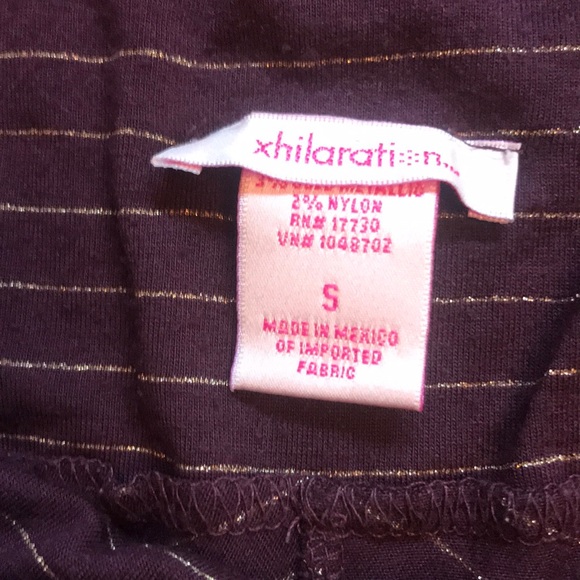 Culottes from Xhilaration. Purple and gold. - Picture 3 of 5